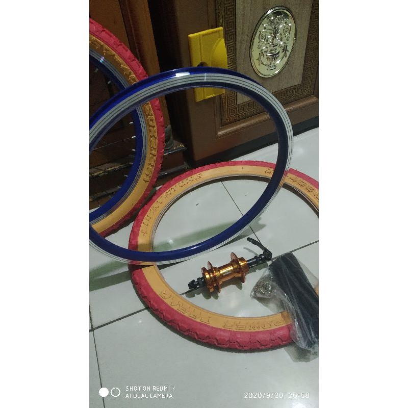 Ban / velg sepeda 20 inch 36 hole / whellset