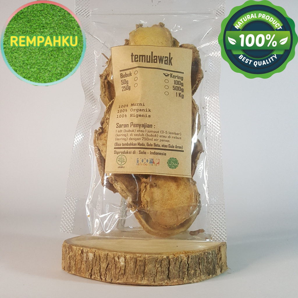 

TEMULAWAK KERING 1000 GRAM / 1 KG - Curcuma Zanthorrhiza - Curcu