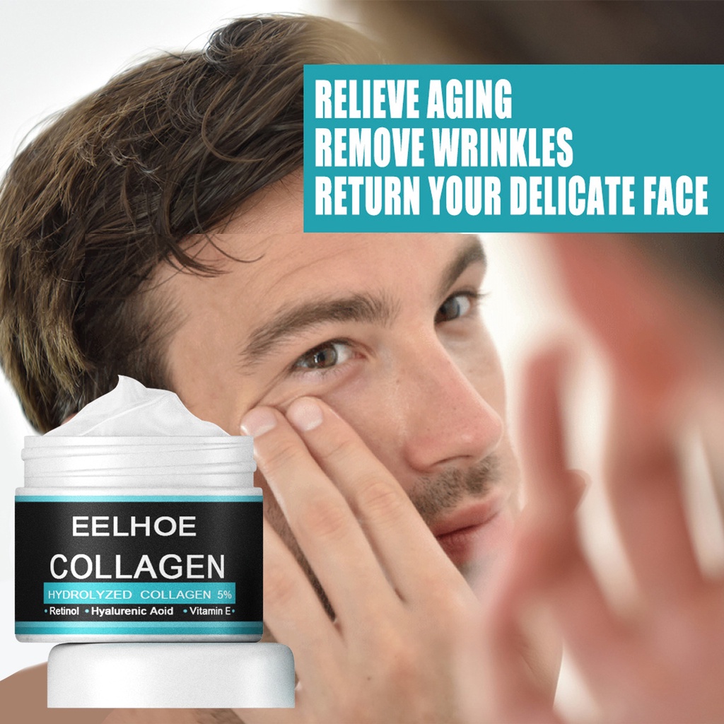 Men Anti-wrinkle Cream EELHOE COLLAGEN Penghilang Kantung Mata Instan