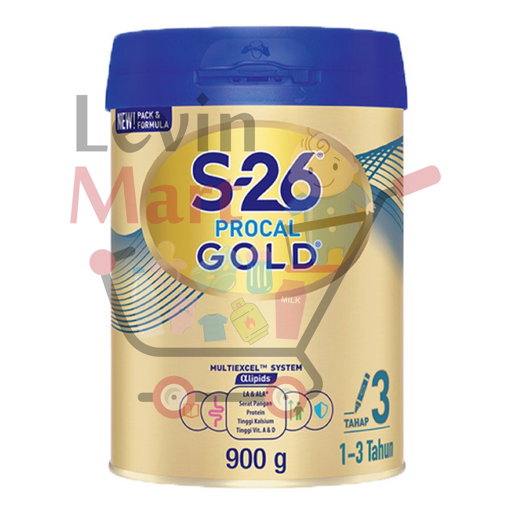 S26 PROCAL GOLD SUSU FORMULA BAYI USIA 1-3 TAHUN KEMASAN 900 GRAM/S-26 PROCAL GOLD VANILLA 900 GRAM