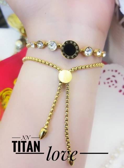 Titanium gelang dan cincin 0815e