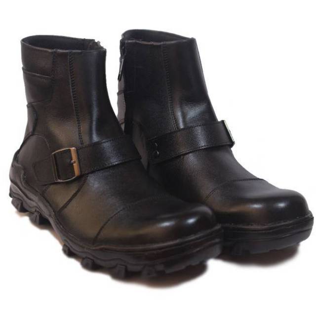 SEPATU BOOTS SAFETY COUNTRY BOOTS KULIT ASLI