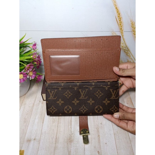 Dompet Lv Wanita Model Sodok Terbaru Import Free Box
