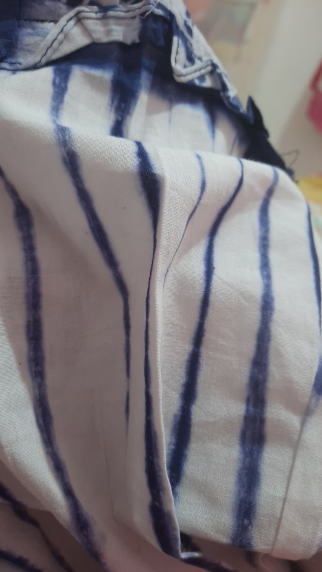 Gamis Rempel Shibori Rempel Batik Modern Handmade Jumputan Baju Muslim Tie Dye Sibori Pesta Kantoran