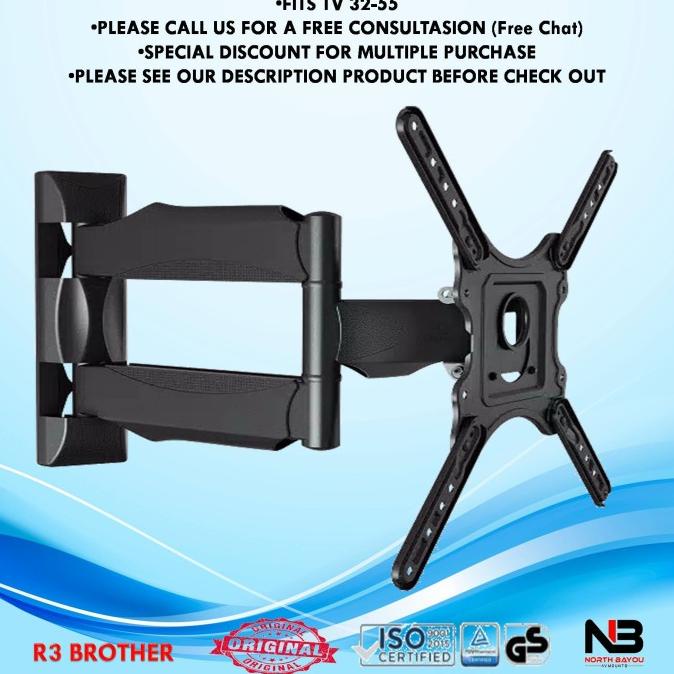 Bracket TV 32 43 49 50 55 Inch SONY SHARP LG Samsung Panasonic Smart