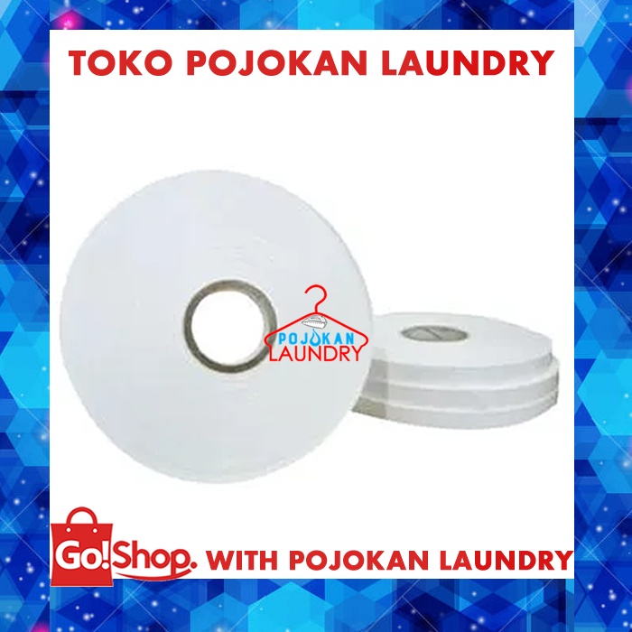 Pita label laundry / Pita Label Penanda Laundry / Pita Nylon Tafeta / Pita Taffeta / Label Baju / Pi