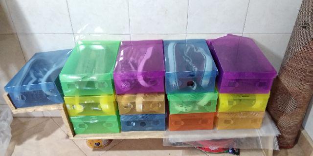 Kotak Tempat Sepatu Plastik Transparan