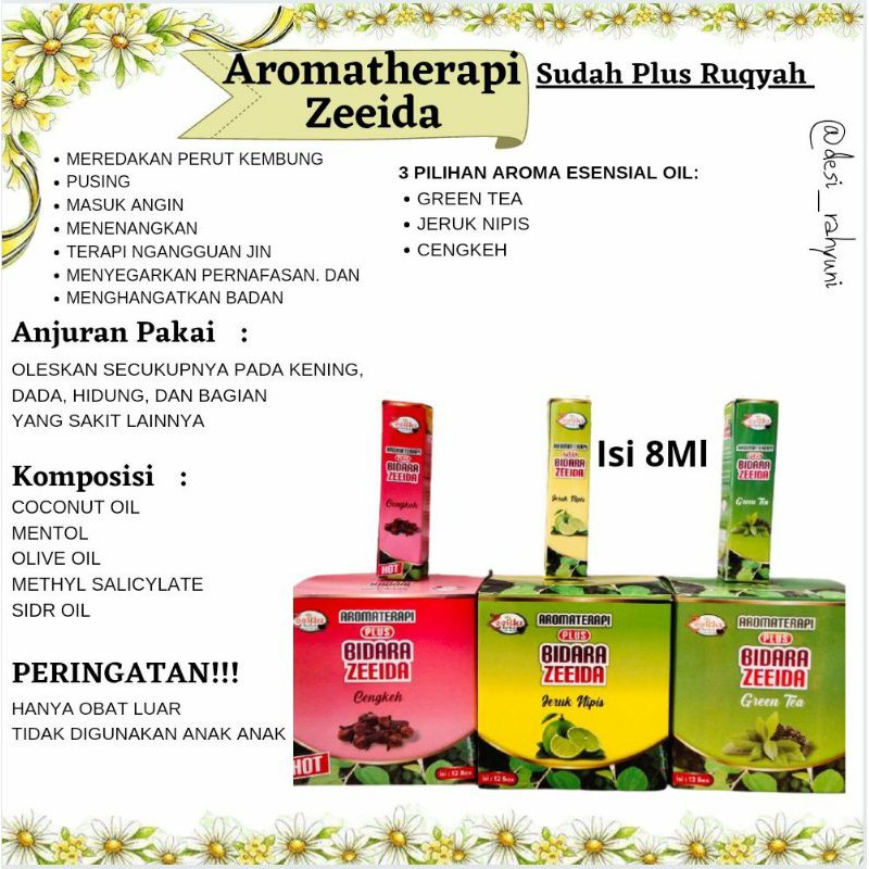 Aromaterapi plus bidara zeeida