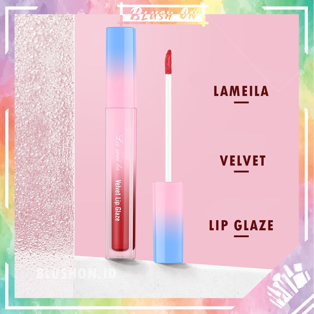 LAMEILA Velvet Lip Glaze Lipstick Liquid Waterproof Lipstik Cair Anti Air Moisturizing 1011