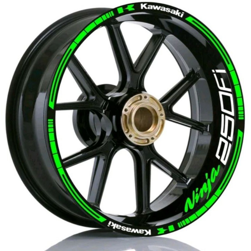 Stiker velg Kawasaki Ninja 250 fi Monster