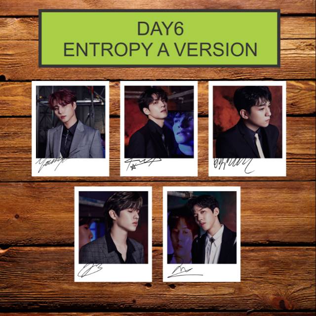 SIGNED KPOP POLAROID DAY6 ENTROPY ALBUM