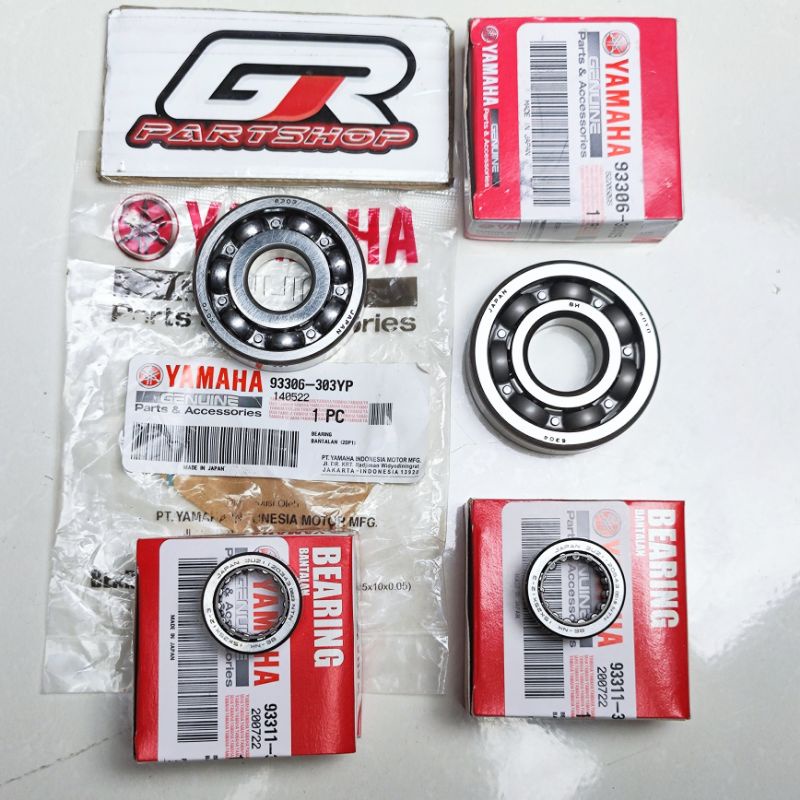 bearing set rasio japan rx king ori ygp rxking rx-king klaher laher lahar bering gear ratio gir original yamaha