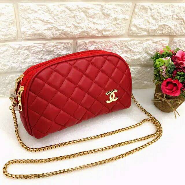 Tas Selempang Wanita CHANEL Tali ulir