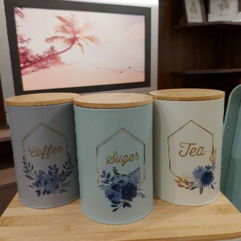 VERLINE CANISTER SET INFORMA / TOPLES KALENG TEMPAT TEH GULA KOPI
