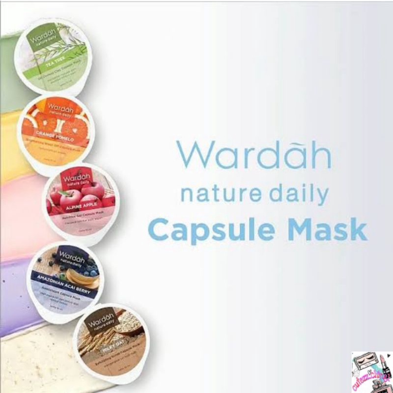 ☃️Cutezz_Ching1☃️Wardah Nature Daily Capsule Mask 10ml