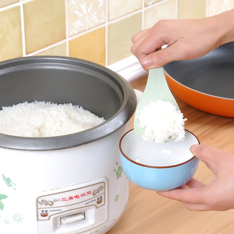 Environmental Wheat Straw  Rice Paddle Scoop / Kitchen  Non-stick Ladle Table Rice Scoop / Kitchen Serving Accessories