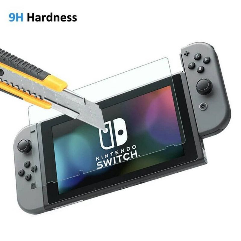 PREMIUM TEMPERED GLASS NINTENDO SWITCH V1 V2 SCREEN GUARD PROTECTOR ANTI GORES LAYAR NINTENDO SWITCH V1 V2 LCD SCREEN NINTENDO SWITCH V1 V2