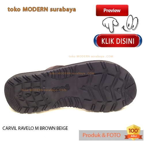 Sandal pria sandal casual slide CARVIL RAVELO M BROWN BEIGE