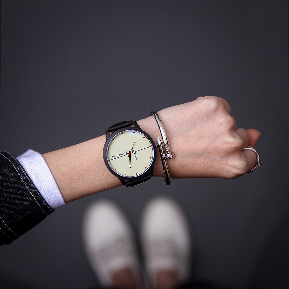 ✨READY✨ Jam Tangan Couple：Korean fashion simple couple watch retro watch women's watch