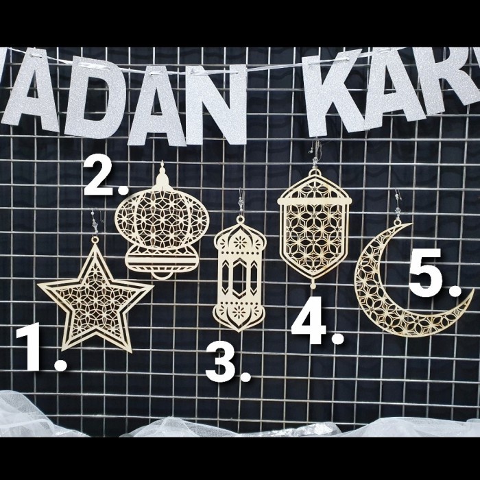 

Aksesoris hiasan dekorasi gantungan hampers lebaran idul fitri - 1