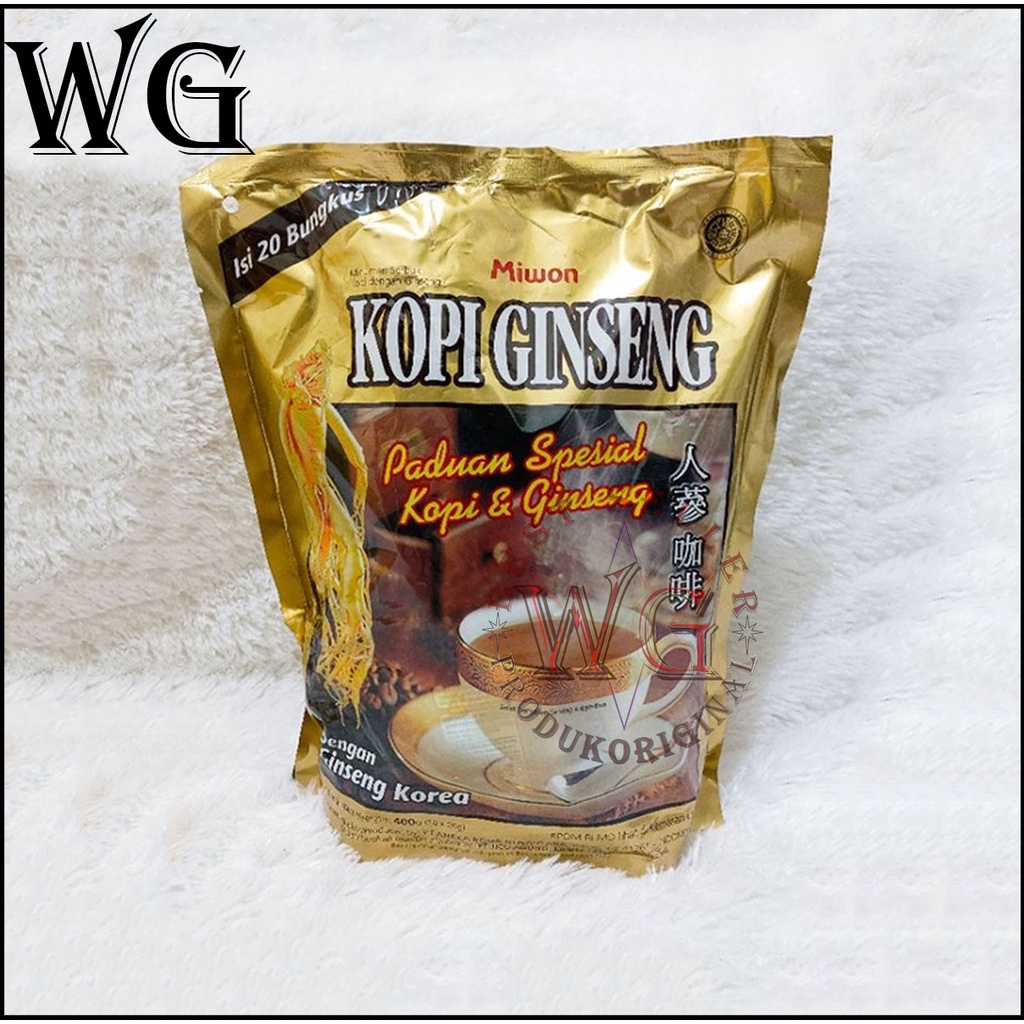 

Kopi Ginseng Miwon Dengan Ginseng Korea isi 20 Sachets