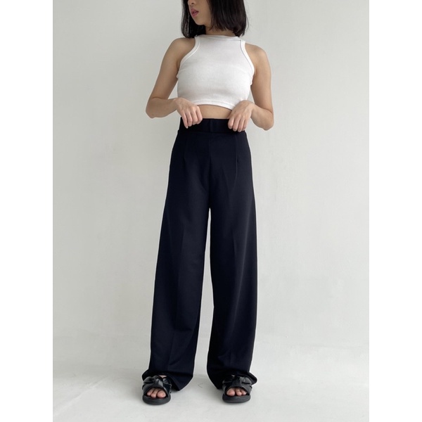 POTTIE - Valerie Basic Cullotes Pants - Long Culottes High Waist