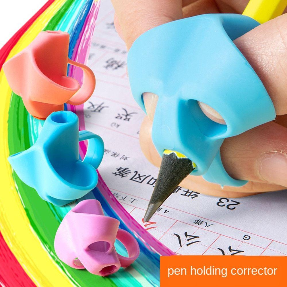 Top Silicone Pencil Grips Training Handwriting Pen Holder Alat Bantu Menulis Grip