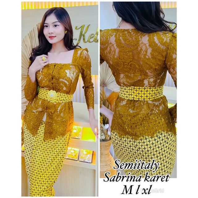 Set kebaya jadi sabrina semi italy