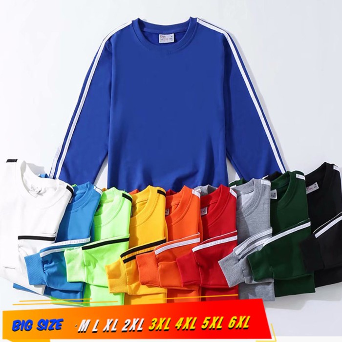 Sweater Crewneck Oversize Sweater Pria Jaket Sweater Pria Baju Sweater STRIP