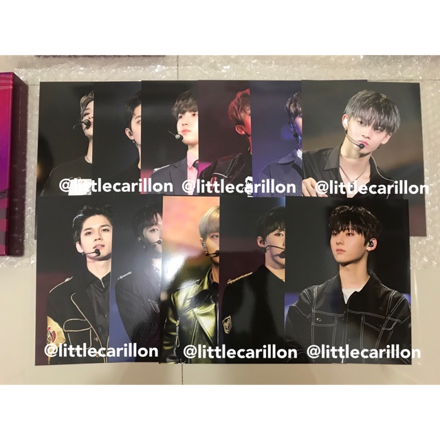PC and Postcard A5 WANNA ONE PREMIER DVD FANCON NWY era