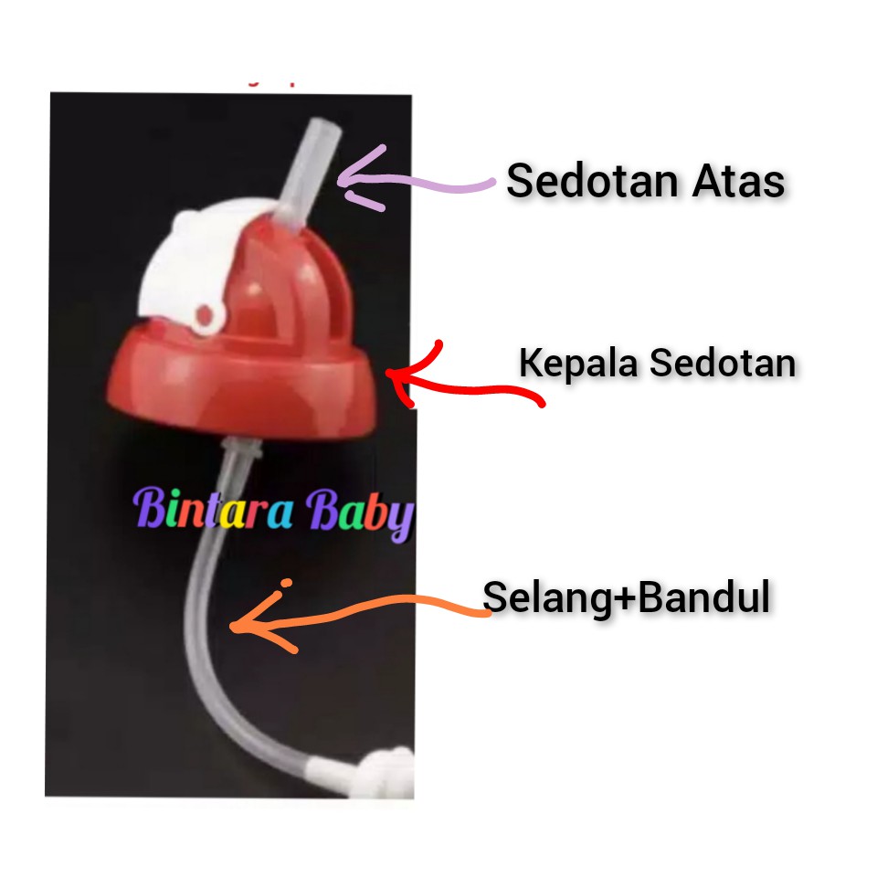 Kepala sedotan Pigeon Wide neck / Sedotan Untuk Botol Pigeon Wide neck / Tutup botol sedotan pigeon