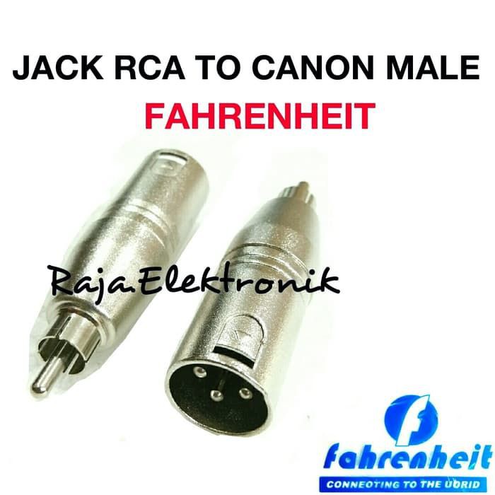 JACK RCA TO CANON MALE FAHRENHEIT JEK / JACK CANON MALE TO RCA