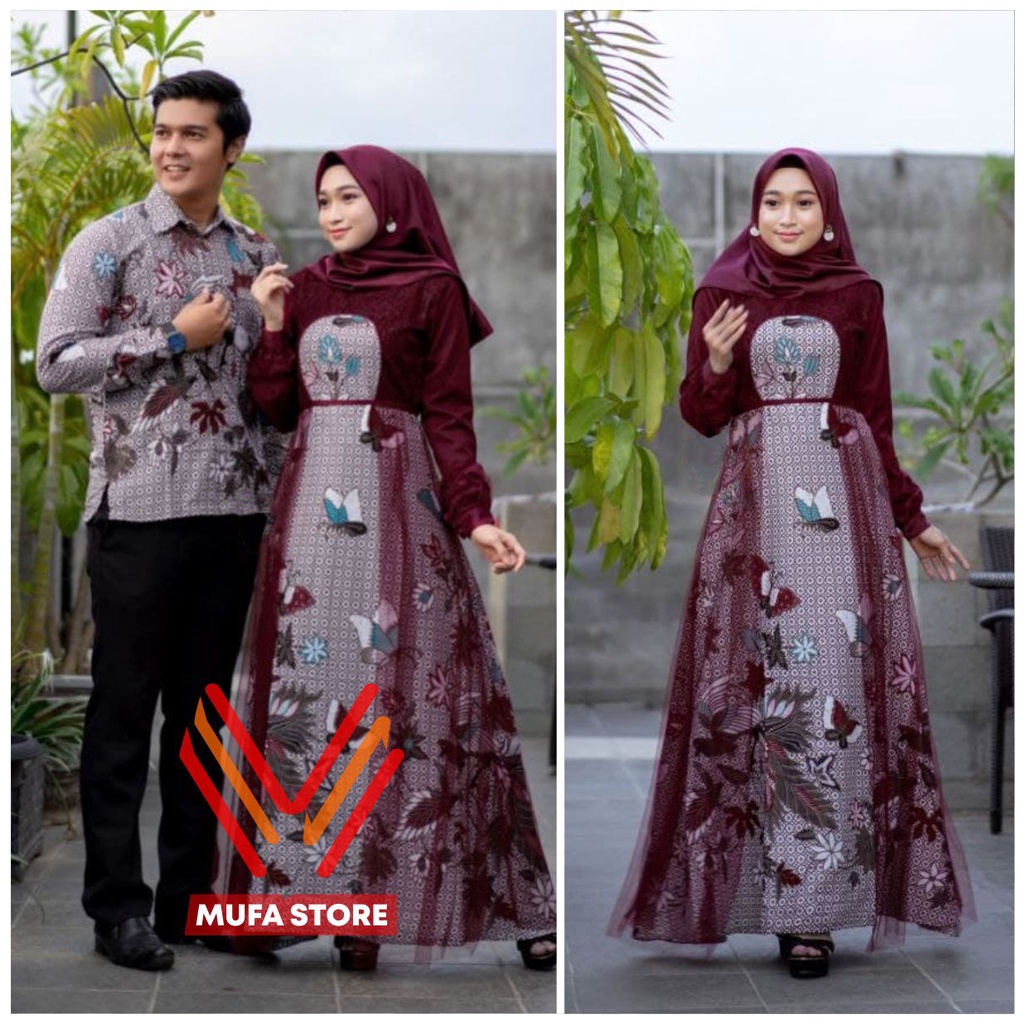 Batik Couple Kebaya Modern Kebaya Wisuda Tunangan Lamaran Baju Kondangan Terbaru 2022
