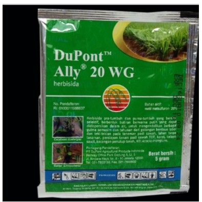 

PERKEBUNAN/ ALLY 20 WG 5GR SATU KARDUS 10X20X5GR HERBISIDA