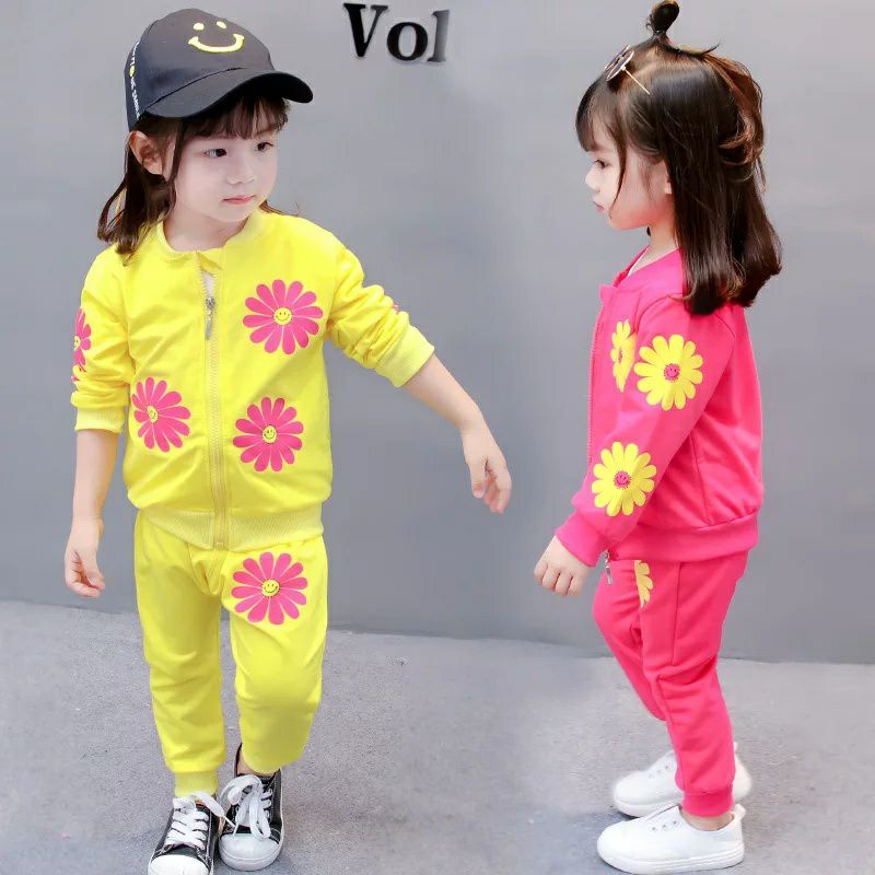 SETELAN ANAK BAJU ANAK SUN FLOWER 3 IN 1 STELAN ANAK BAJU ANAK PEREMPUAN SETELAN ANAK PEREMPUAN