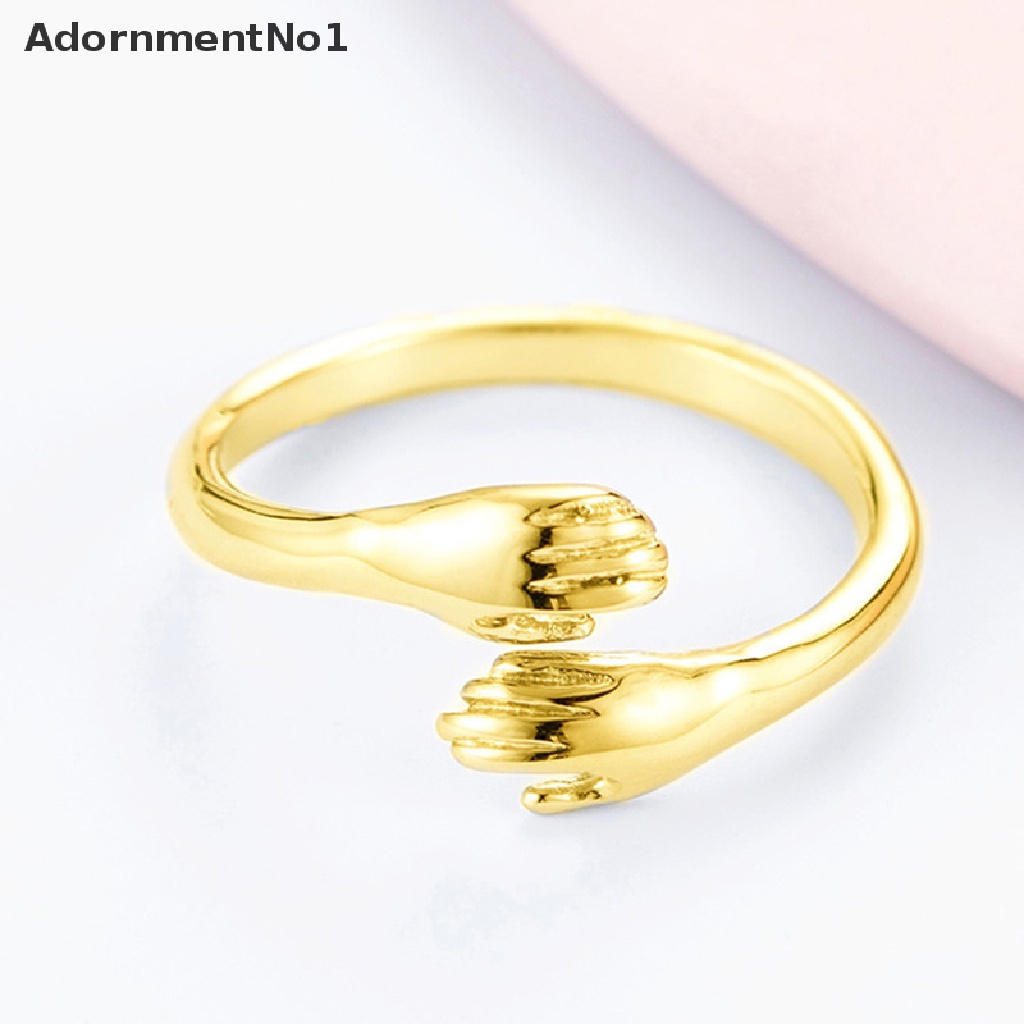 (AdornmentNo1) Cincin Model Terbuka Bahan sterling silver 925 Desain Hati Gaya retro Untuk Wanita