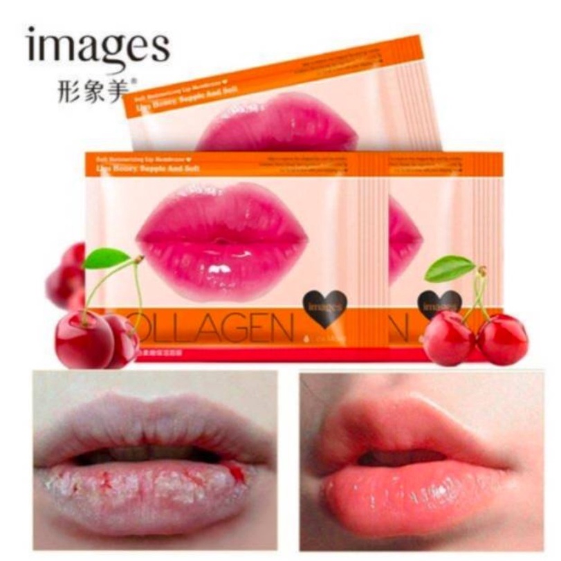 10 Pcs Masker Bibir Images Lip Mask Collagen Honey Supple &amp; Soft Collagen / Masker Bibir Korea Pelembab Bibir Merah Pink Alami Pelengkap Kosmetik Wanita Lipbalm, Lipgloss, Liptint, Lipstik Make Up TERLARIS