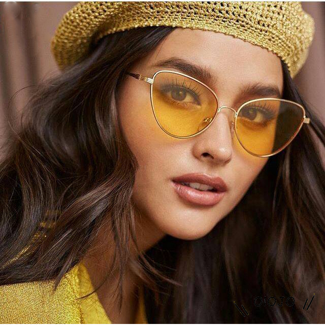 【Grosir】COD Kacamata Hitam Wanita Model Retro Cat Eye Sunglasses Women UV400 Protection