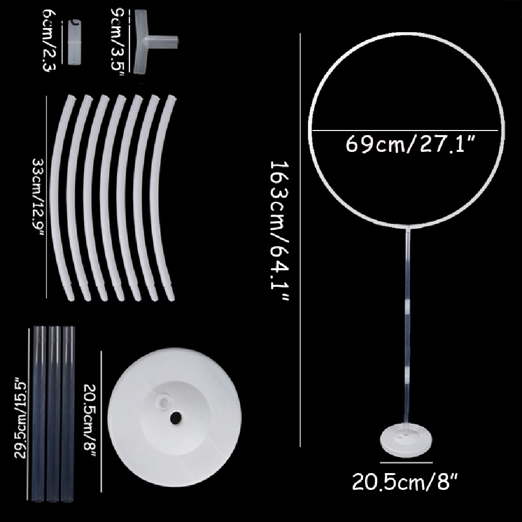 Stand Holder Balon Bentuk Lingkaran Ukuran 163x73cm Untuk Dekorasi Pernikahan
