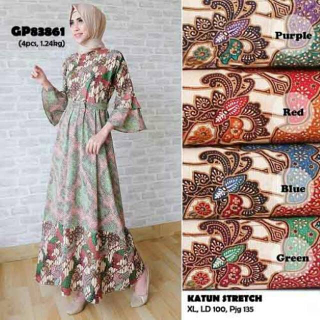 Gamis Batik Rumbai