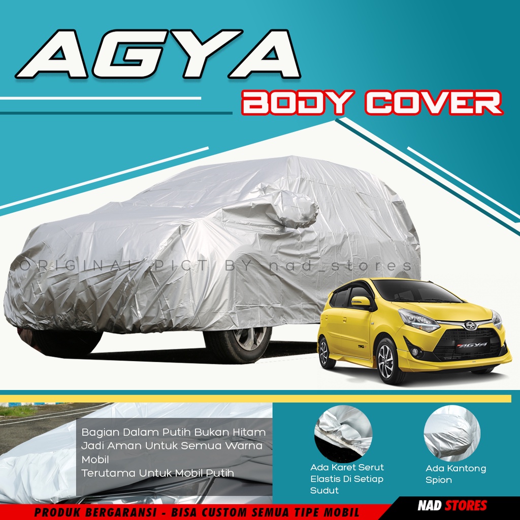 Sarung Mobil AGYA body cover mobil Agya Ayla Brio mirage swift picanto mantel mobil vw polo