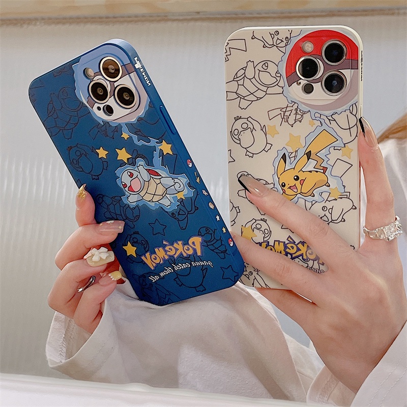 Pokémon Pikachu case iphone for iphone 13 12 11 pro max Xs max XR 7 8 plus se2020 all-inclusive anti-fall soft shell