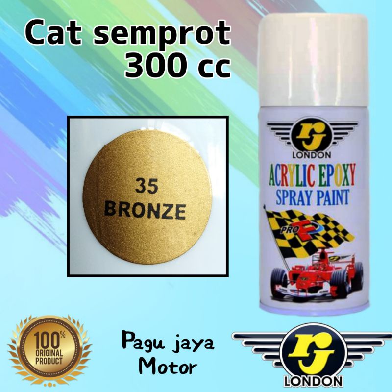 300ml pilox pilok bronze rj london cat semprot spray paint