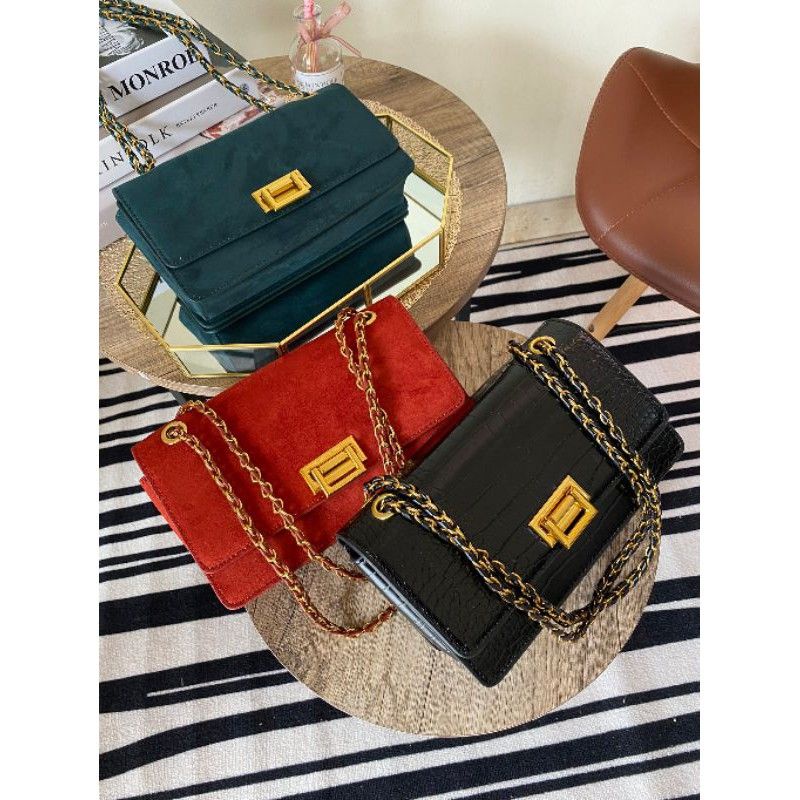 Tas Wanita | CK Front Flap Croco