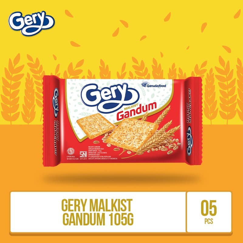 

PROMO GERY MALKIST GANDUM GULA 105G (MAGU2) 5 PCS BY GARUDAFOOD TERMURAH