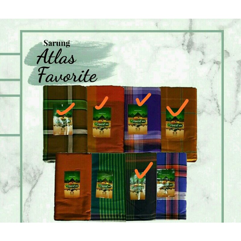 Sarung Atlas Original Favorite Bahan Katun Halus Asli produk BHStex Sarung Atlas Original