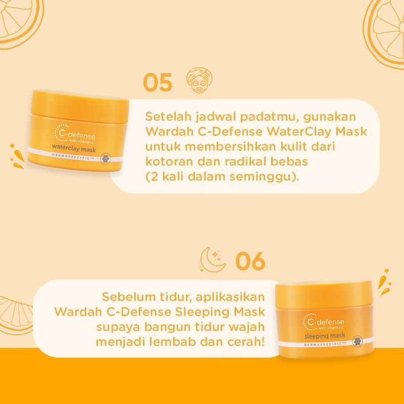 Wardah C-Defense Series , facial wash, serum, dd cream, moisturizer