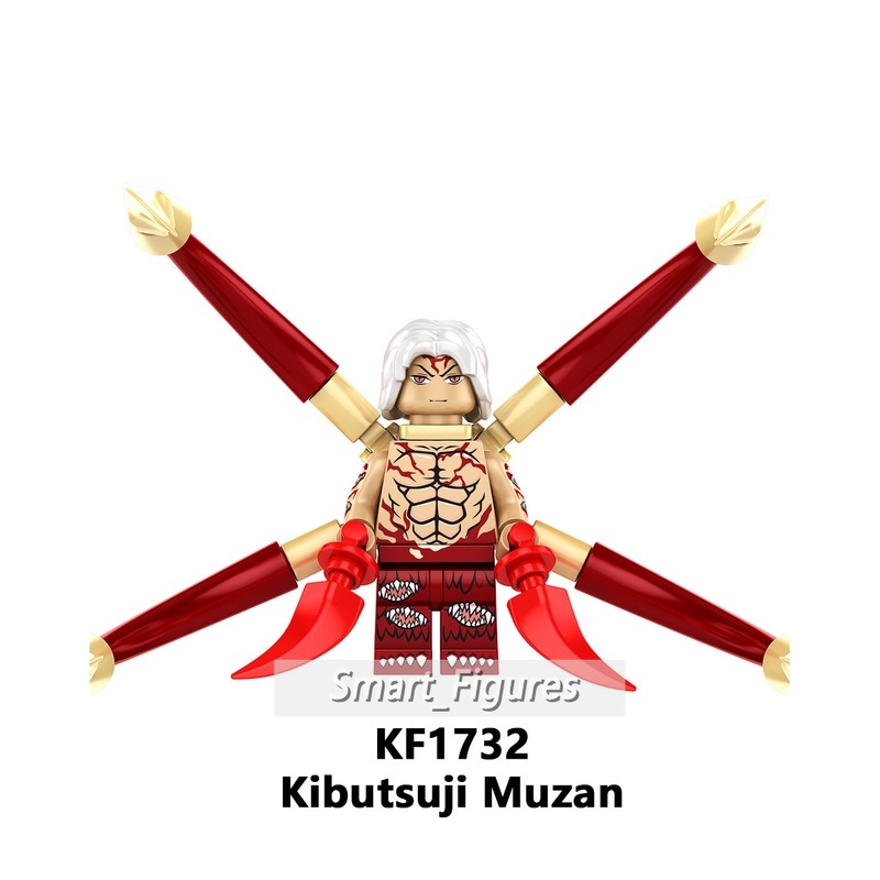 Mainan Action Figure Demon Slayer Daki Douma Kaigaku Hantengu Juuni Kituki Minifigures Untuk Hadiah Anak KF6163