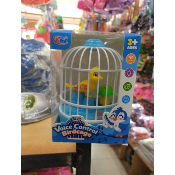 mainan burung sangkar bunyi suara