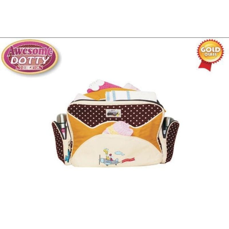 Snobby Tas Bayi Besar Double Saku &amp; Tempat ACC Awesome Dotty TPT 1471